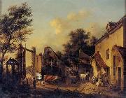 European city landscape, street landsacpe, construction, frontstore, building and architecture. 288 unknow artist